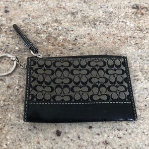 Coach key chain pouch